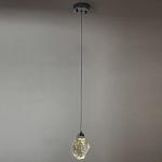 Подвесной светильник с хрустальным плафоном хром Esme Crystal Chrome Hanging Lamp варинант исполнения - 4 | Loft Concept в Кирове