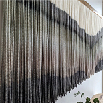 Пейзаж из нитей Макраме Wall decor Black and White Landscape варинант исполнения - 2 | Loft Concept в Кирове