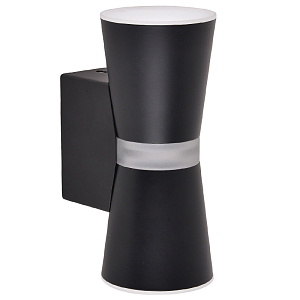 Черное матовое бра Hourglass Light