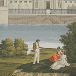 Обои ручная роспись Monuments of Paris Roberts on scenic paper варинант исполнения - 2 | Loft Concept в Кирове