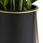 Кашпо из металла и латуни Elegance Elevated Planters черное варинант исполнения - 4 | Loft Concept в Кирове