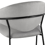 Серый стул с обивкой из искусственной замши Alexis варинант исполнения - 7 | Loft Concept в Кирове