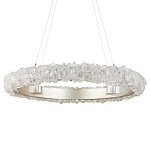 Люстра светодиодная фактурная в форме кольца Amber Crystal варинант исполнения - 3 | Loft Concept в Кирове