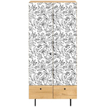 Шкаф с принтом Floral notes варинант исполнения - 2 | Loft Concept в Кирове