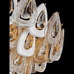 Люстра с многослойными белыми и прозрачными подвесками Character Chandelier варинант исполнения - 2 | Loft Concept в Кирове