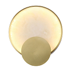 Бра в форме диска из бежевого алебастра Cryptocrystalline Stone варинант исполнения - 1 | Loft Concept в Кирове