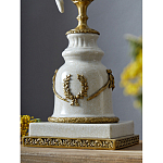 Подсвечник белый Попугай из фарфора с бронзовыми элементами Eden Garden варинант исполнения - 5 | Loft Concept в Кирове