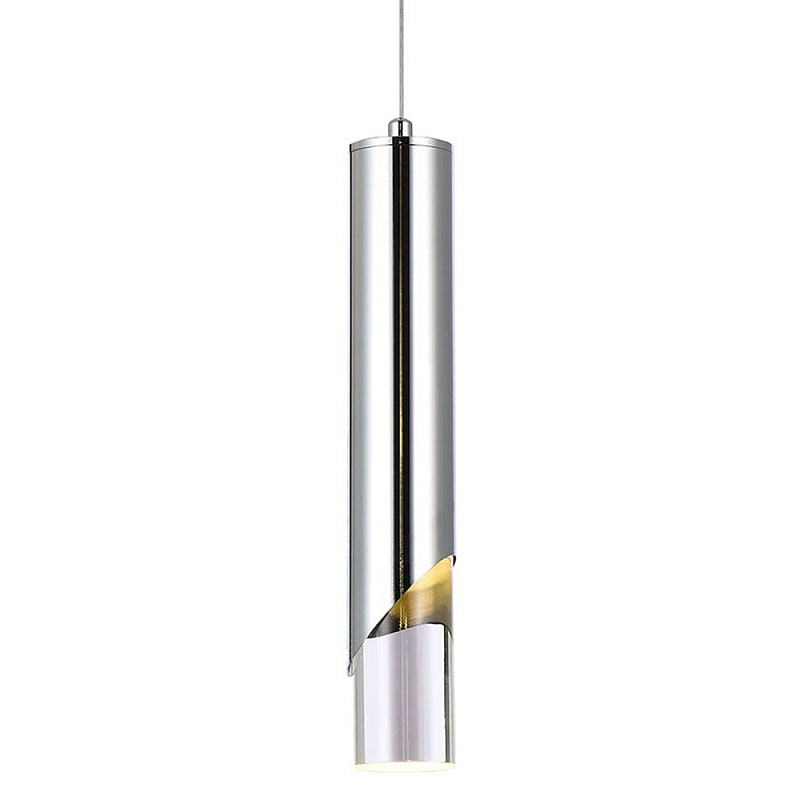 Подвесной светильник Metal Acrylic Tube Chrome Hanging Lamp Хром Прозрачный Подвесной светильник Metal Acrylic Tube Chrome Hanging Lamp Хром Прозрачный в Кирове | Loft Concept