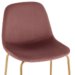 Барный стул на золотистых ножках VENDRAMIN Pink варинант исполнения - 6 | Loft Concept в Кирове