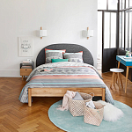 Бра из металла и дерева Ruell White Metal Wooden Wall Lamp варинант исполнения - 3 | Loft Concept в Кирове