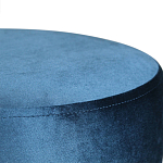 Пуф синий велюр на золотом металлическом основании Golden Belt варинант исполнения - 2 | Loft Concept в Кирове