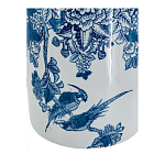 Ваза с мотивами цветущего сада с попугаями Vase Inspired by Nature варинант исполнения - 3 | Loft Concept в Кирове