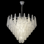 Люстра с подвесками из рифленного стекла в форме капель Textured Glass Chandelier варинант исполнения - 7 | Loft Concept в Кирове