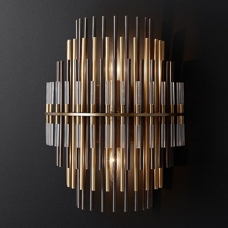 Бра Restoration Hardware Emile Sconce Прозрачный Латунь Античная полированная Темная бронза Бра Restoration Hardware Emile Sconce Прозрачный Латунь Античная полированная Темная бронза в Кирове | Loft Concept