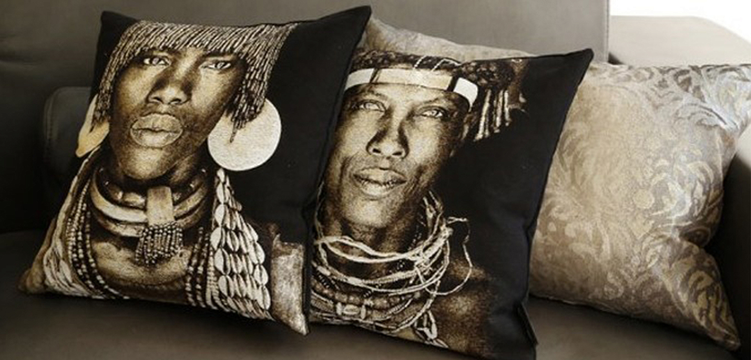 Декоративная Подушка Ovakaona Tribe Angola Декоративная Подушка Ovakaona Tribe Angola - Loft-Concept в Кирове