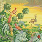 Обои ручная роспись Le Brésil Special Colourway варинант исполнения - 1 | Loft Concept в Кирове