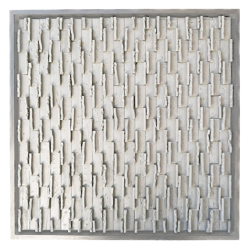 Объемное Панно в индустриальном стиле White City Белый бетон в Кирове | Loft Concept 