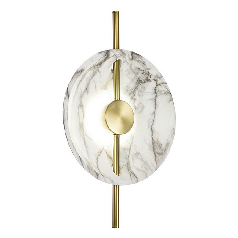 Бра Rakumba Lighting Wall lamp Gold Золотой Белый Мрамор Bianco в Кирове | Loft Concept 
