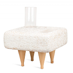 Керамический столик на деревянных ножках «Квадро» варинант исполнения - 2 | Loft Concept в Кирове