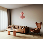 Подвесной вязаный розовый светильник «Моника» варинант исполнения - 3 | Loft Concept в Кирове