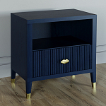 Прикроватная тумбочка с полкой Elsa Dreams Blue варинант исполнения - 1 | Loft Concept в Кирове