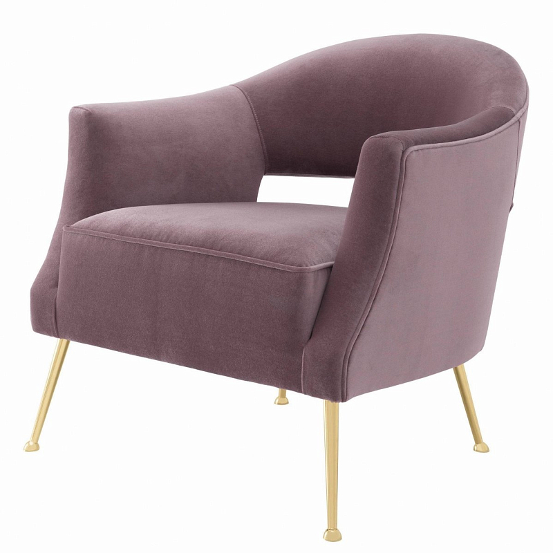 Кресло Eichholtz Chair Domaine Lilac Сиреневый Латунь Кресло Eichholtz Chair Domaine Lilac Сиреневый Латунь в Кирове | Loft Concept
