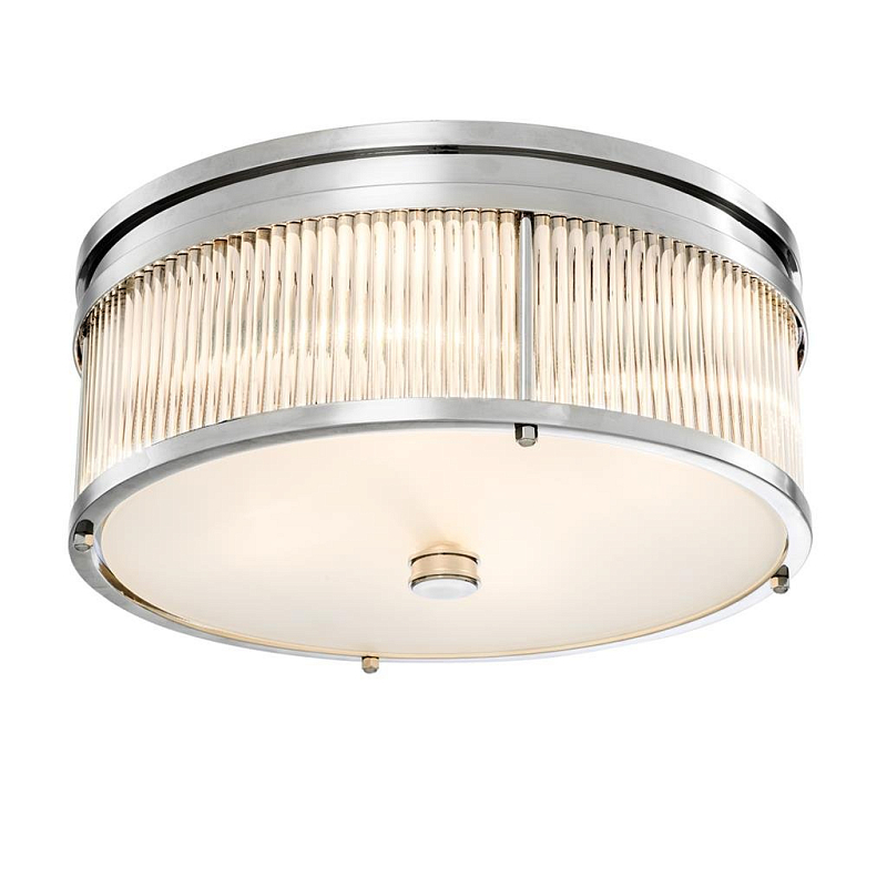 Потолочный светильник Ceiling Lamp Stamford Nickel Никель Прозрачное Стекло в Кирове | Loft Concept 