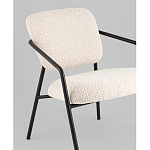 Кресло лаунж Rooney букле белый варинант исполнения - 4 | Loft Concept в Кирове