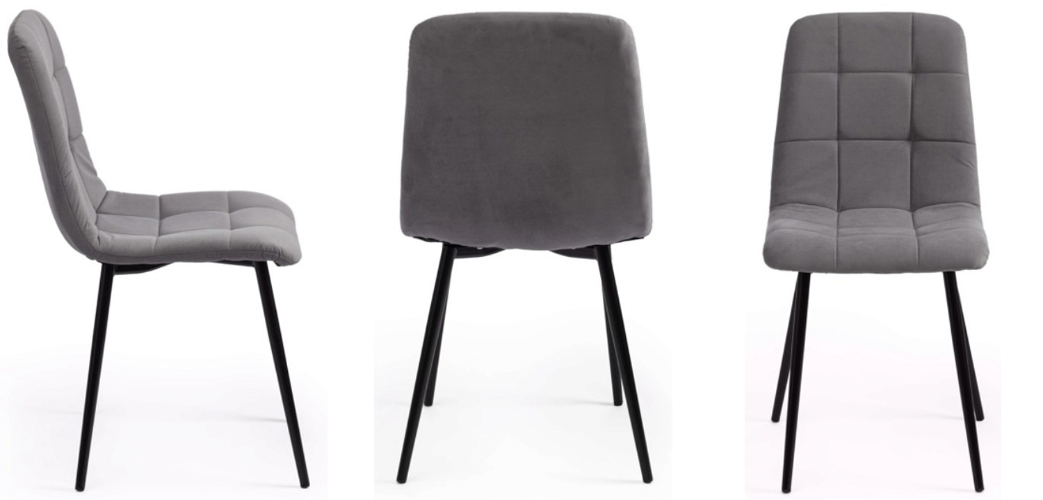 Стул Nancy Velour Grey Chair Стул Nancy Velour Grey Chair - Loft-Concept в Кирове