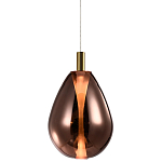 Подвесной светильник со стеклянным плафоном в форме капли NAOMI drop copper варинант исполнения - 3 | Loft Concept в Кирове