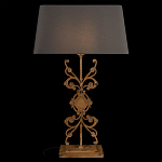 Настольная лампа на ажурном чугунном основании с серым абажуром Openwork Lamp варинант исполнения - 2 | Loft Concept в Кирове