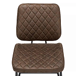 Стул с темно-коричневой обивкой из экокожи Benderson варинант исполнения - 5 | Loft Concept в Кирове