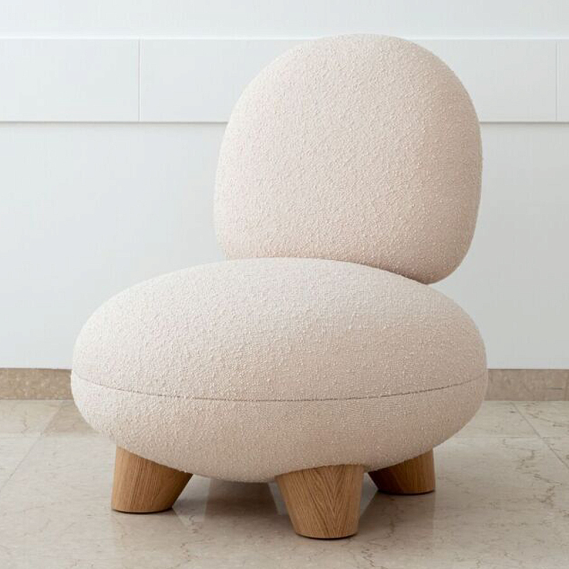 Кресло Инь Белый Коричневый в Кирове | Loft Concept 