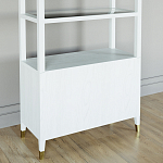 Стеллаж со стеклянными полками Elsa Dreams White варинант исполнения - 7 | Loft Concept в Кирове