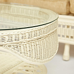 Комплект уличной мебели из ротанга Clara белый варинант исполнения - 12 | Loft Concept в Кирове