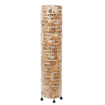 Торшер из перламутра на металлическом каркасе Indonesian Cylinder 2 варинант исполнения - 1 | Loft Concept в Кирове