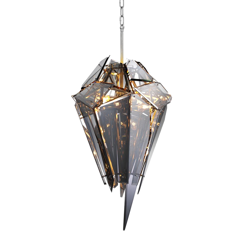 Люстра Chandelier Shard Никель Дымчатый (Smoke) Люстра Chandelier Shard Никель Дымчатый (Smoke) в Кирове | Loft Concept