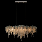 Люстра подвесная с металлическими дугами и длинными цепочками 115 см Atlantis Chain варинант исполнения - 12 | Loft Concept в Кирове