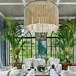 Люстра белая плетеная с кисточками Boho Tassel Chandelier варинант исполнения - 3 | Loft Concept в Кирове