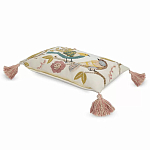 Чехол на подушку с кисточками и вышивкой птиц Ethnic mix Birds Rect варинант исполнения - 1 | Loft Concept в Кирове