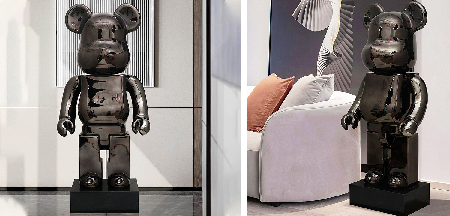 Статуэтка Bearbrick Black on stand Статуэтка Bearbrick Black on stand - Loft-Concept в Кирове