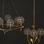 Люстра круглая с декором в виде цветков одуванчика Hanging Dandelion варинант исполнения - 6 | Loft Concept в Кирове