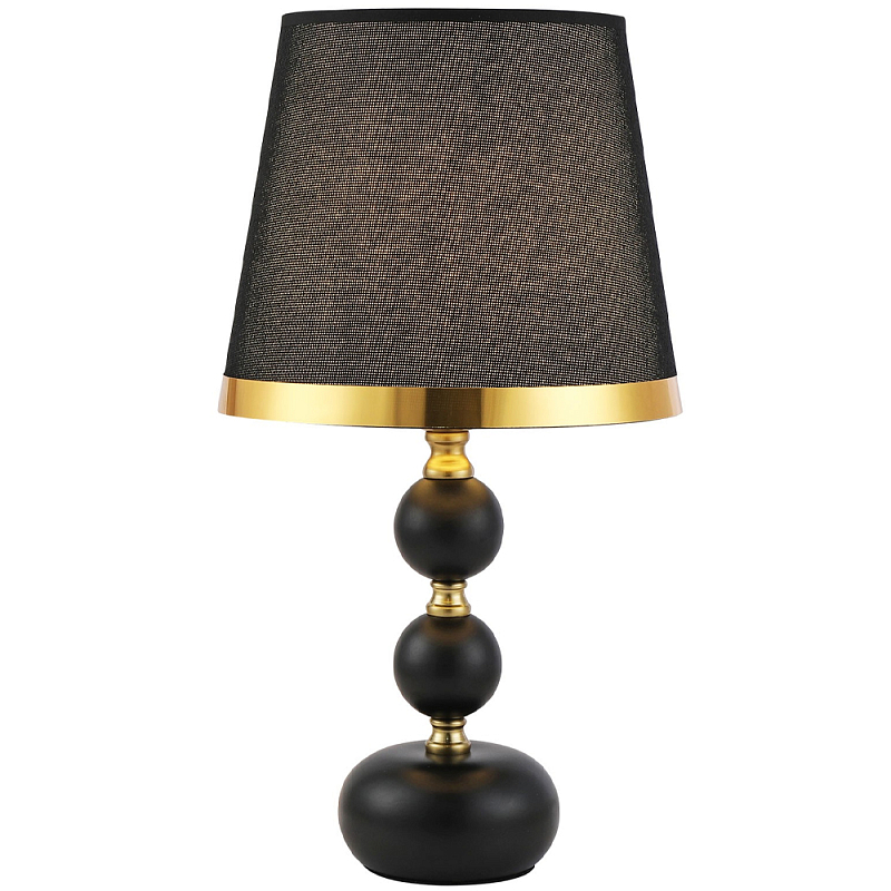 Настольная лампа с абажуром Altera Lampshade Black Gold Table Lamp Черный Золотой Настольная лампа с абажуром Altera Lampshade Black Gold Table Lamp Черный Золотой в Кирове | Loft Concept