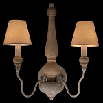 Бра с двумя конусовидными тканевыми абажурами Neighborhood варинант исполнения - 2 | Loft Concept в Кирове