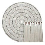 Художественный Гобелен Макраме White Disk Harmony варинант исполнения - 4 | Loft Concept в Кирове