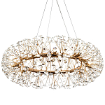 Круглая подвесная люстра Crystal Dandelions Chandelier варинант исполнения - 4 | Loft Concept в Кирове