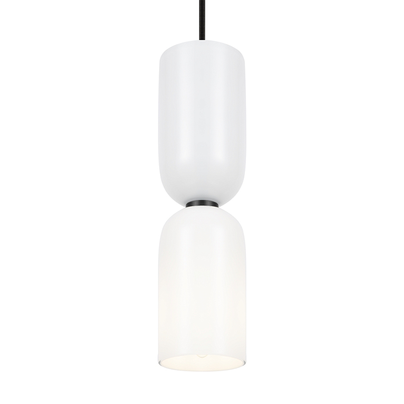 Подвесной светильник Gray-white lampshade Черный Подвесной светильник Gray-white lampshade Черный в Кирове | Loft Concept
