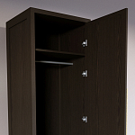 Узкий Шкаф Primo с 2 выдвижными ящиками Темный орех варинант исполнения - 6 | Loft Concept в Кирове