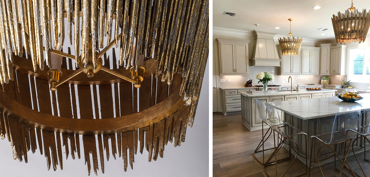 Люстра Ragna Golden Wooden Rods Chandelier Люстра Ragna Golden Wooden Rods Chandelier - Loft-Concept в Кирове