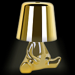 Настольная лампа фигурная золотого цвета с гладким абажуром Высота 16 см Sophia варинант исполнения - 3 | Loft Concept в Кирове